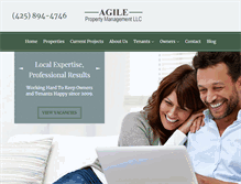 Tablet Screenshot of agilepropertymanagement.com